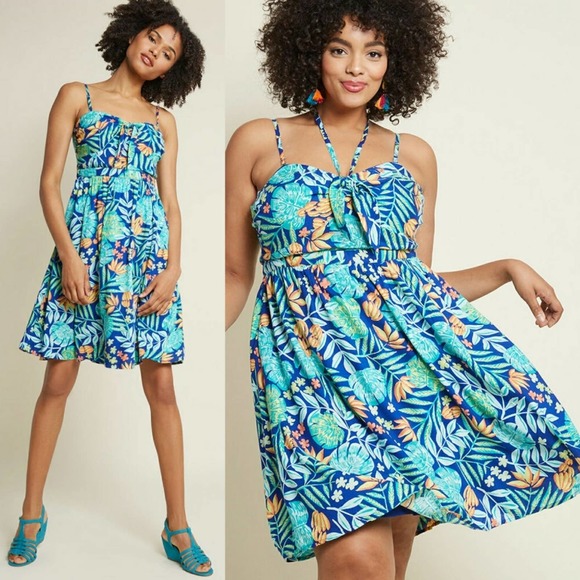 Modcloth Welcome Convertible A-Line Dress NEW - Picture 1 of 7